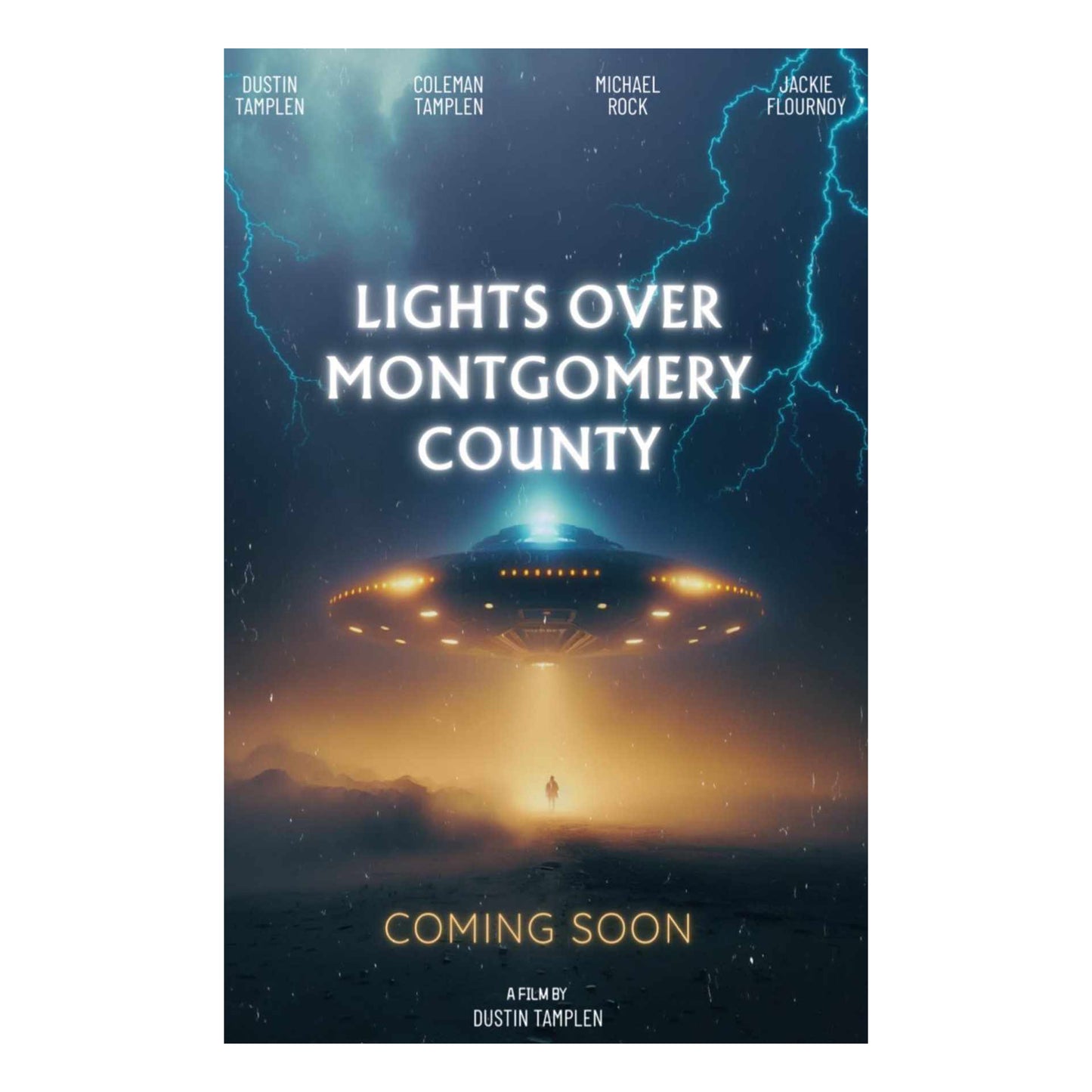 Lights Over Montgomery County Poster - Double-Sided 11" x 17"