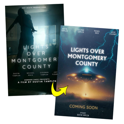 Lights Over Montgomery County Poster - Double-Sided 11" x 17"